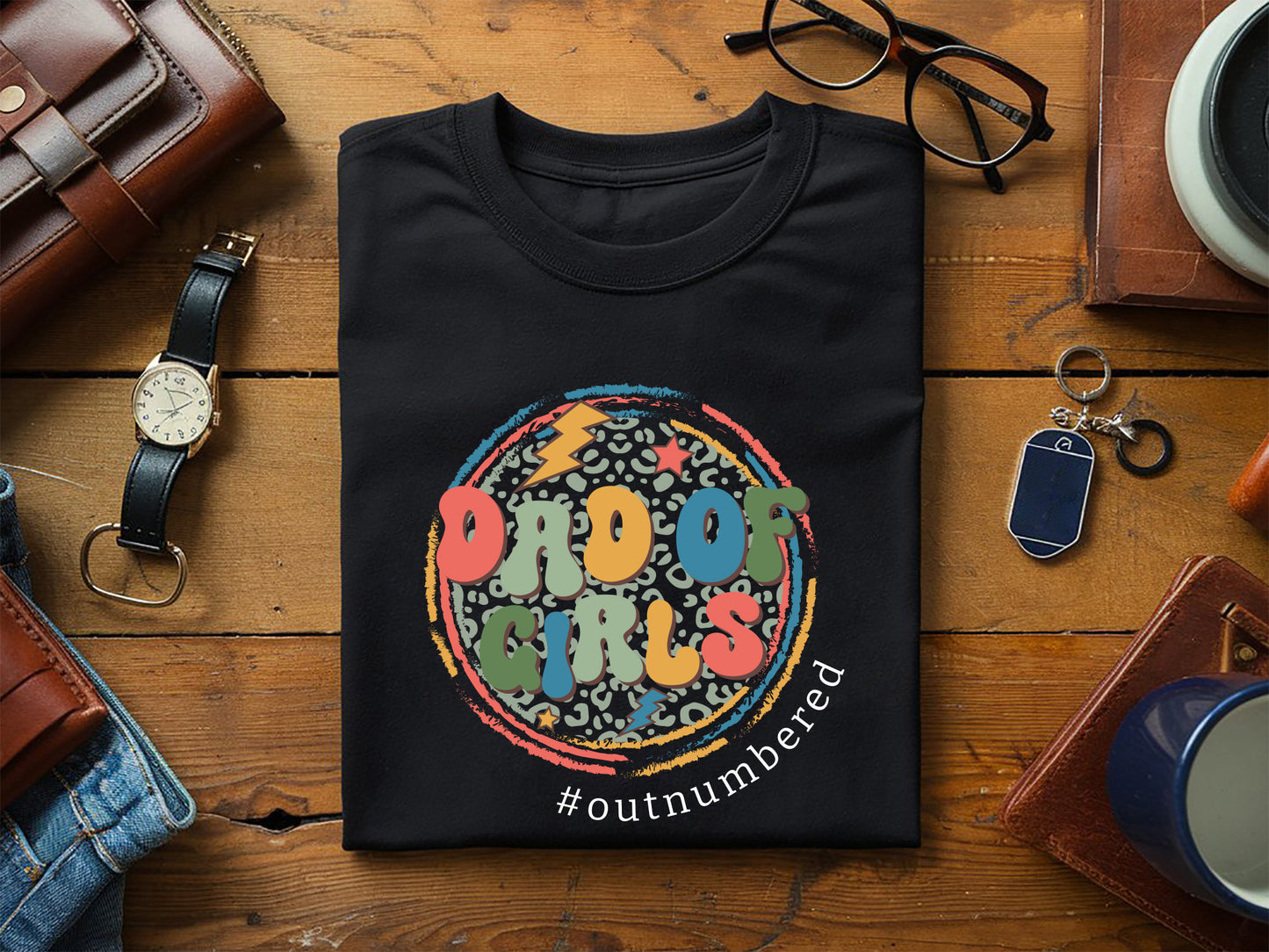 Dad of Girls, Fathers Day Sublimation Print