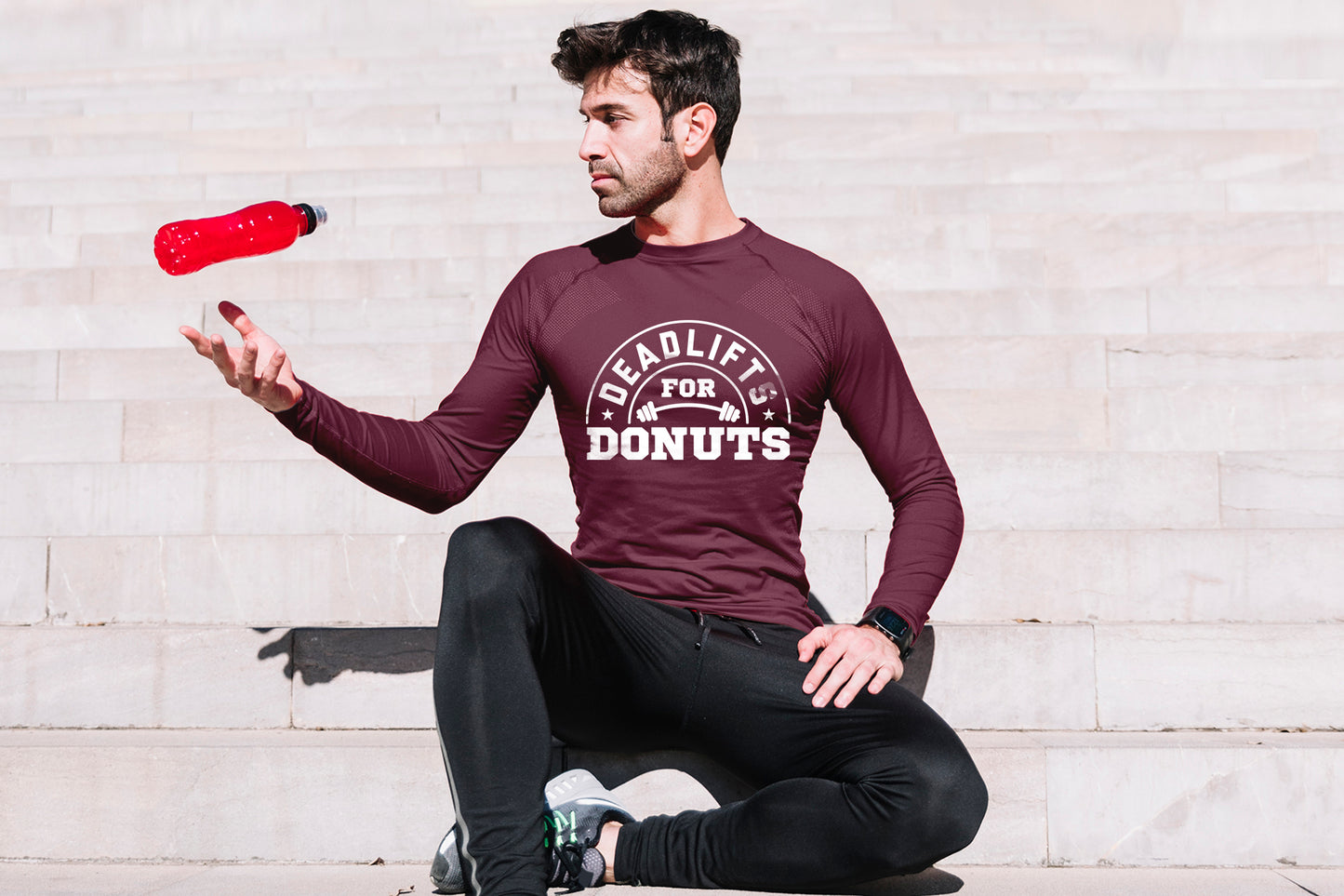 Deadlifts for Donuts, Workout SVG Vector