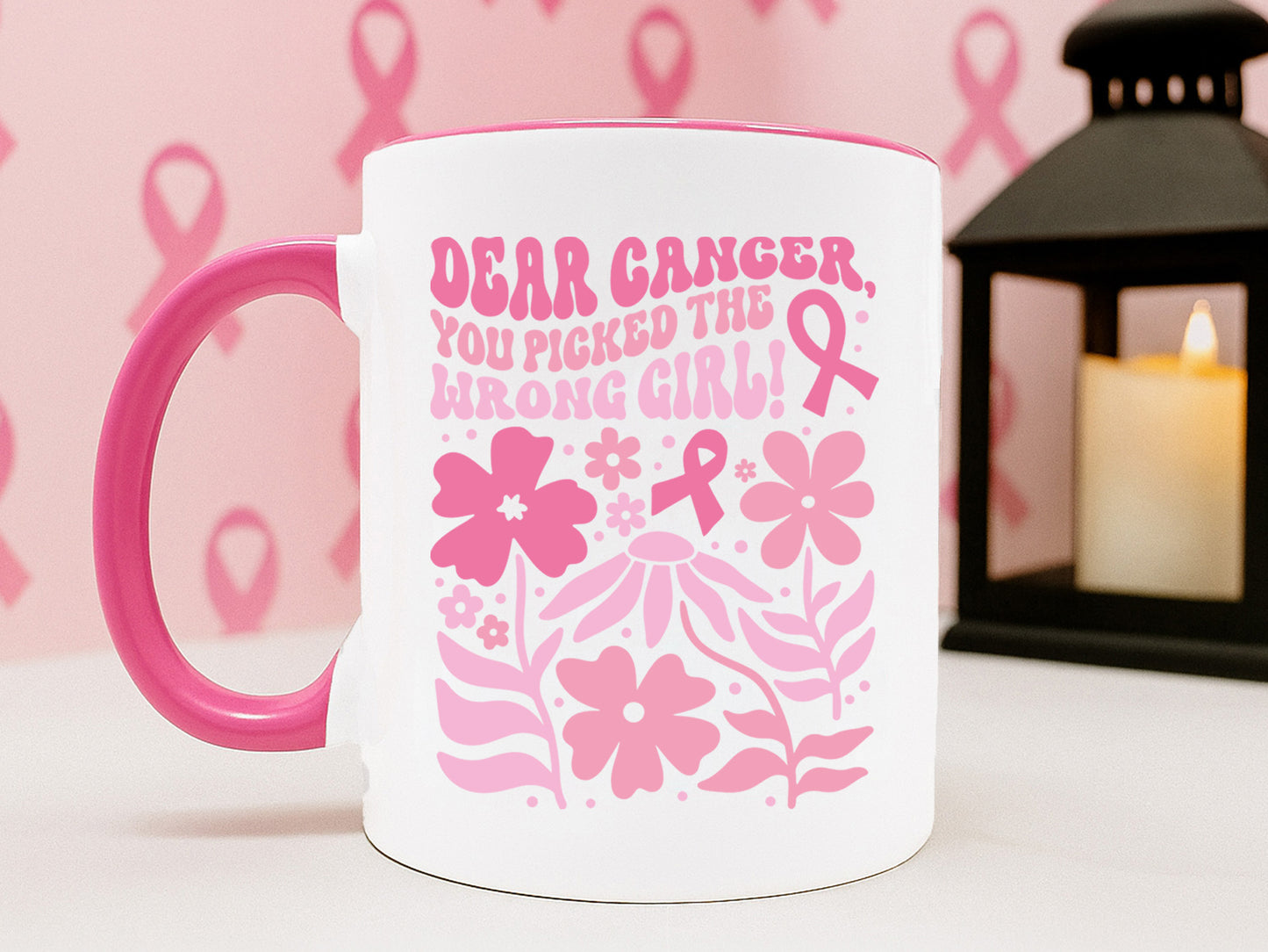 Dear Cancer You Picked the Wrong Girl Floral SVG