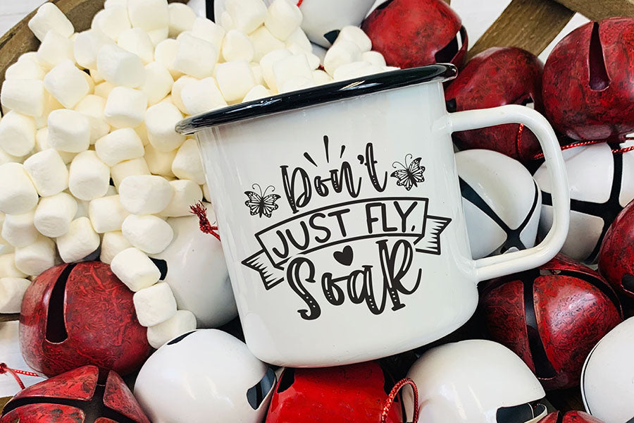 Don't Just Fly Soar - Butterfly SVG Cut File