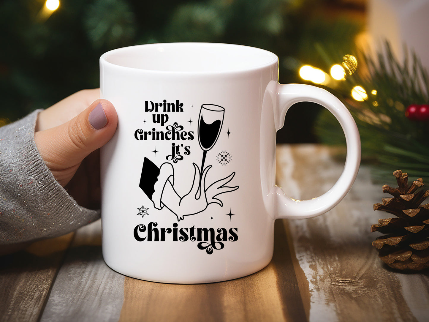 Drink Up Grinches It's Christmas SVG Cut File