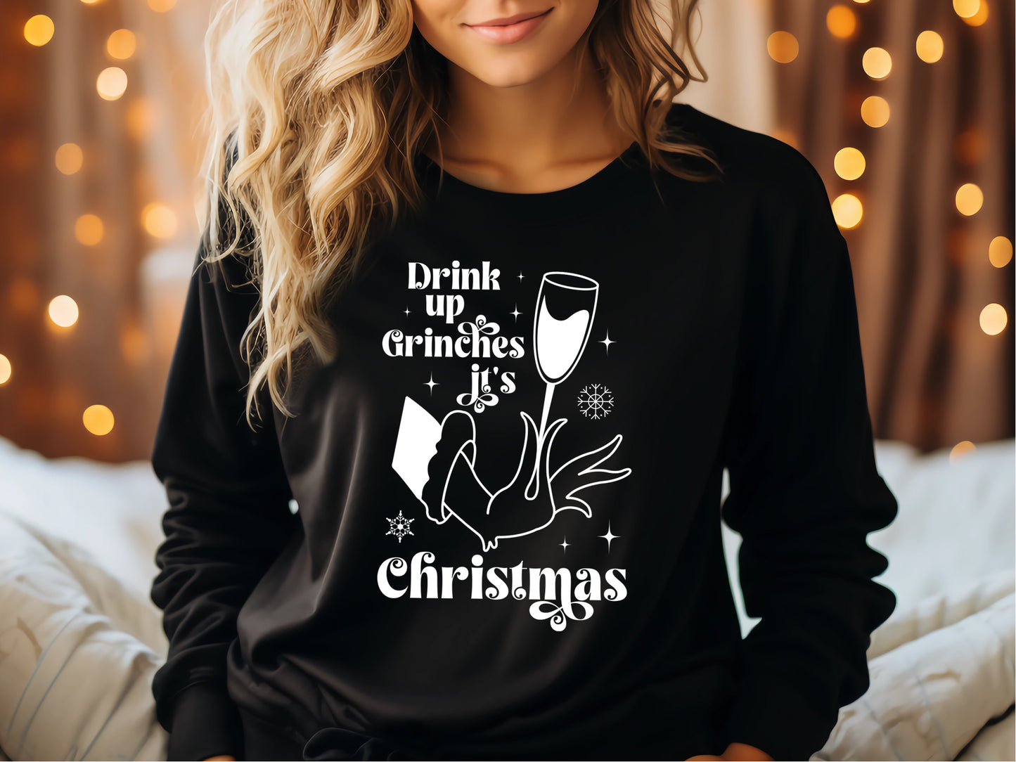 Drink Up Grinches It's Christmas SVG Cut File