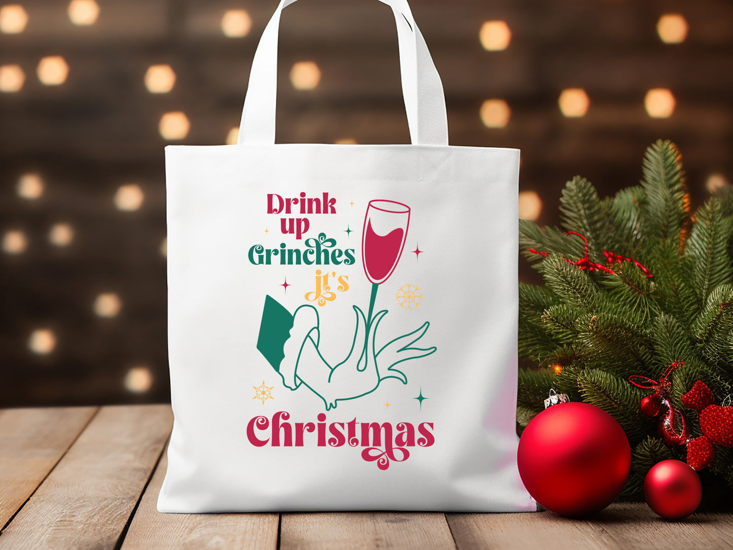 Drink Up Grinches It's Christmas SVG Cut File