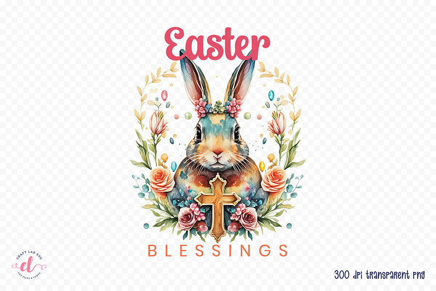 Easter Blessings Sublimation Transfer