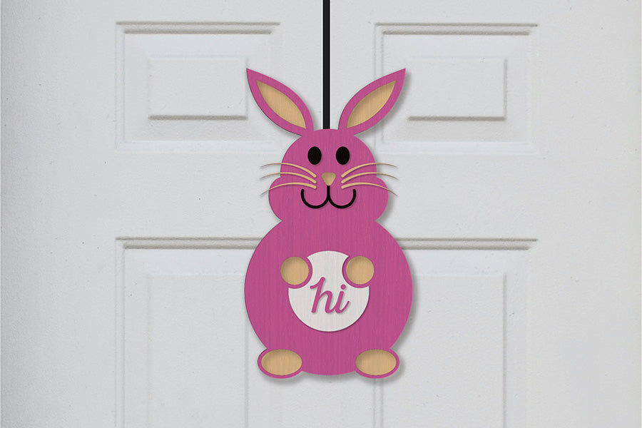 Easter Bunny Door Hanger - SVG Bundle