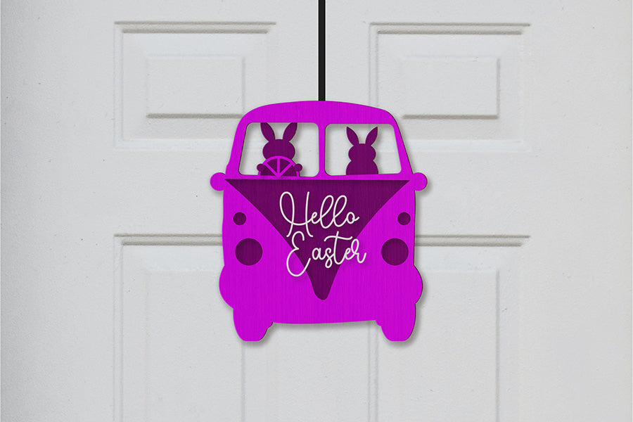 Easter Bunny Door Hanger - SVG Bundle