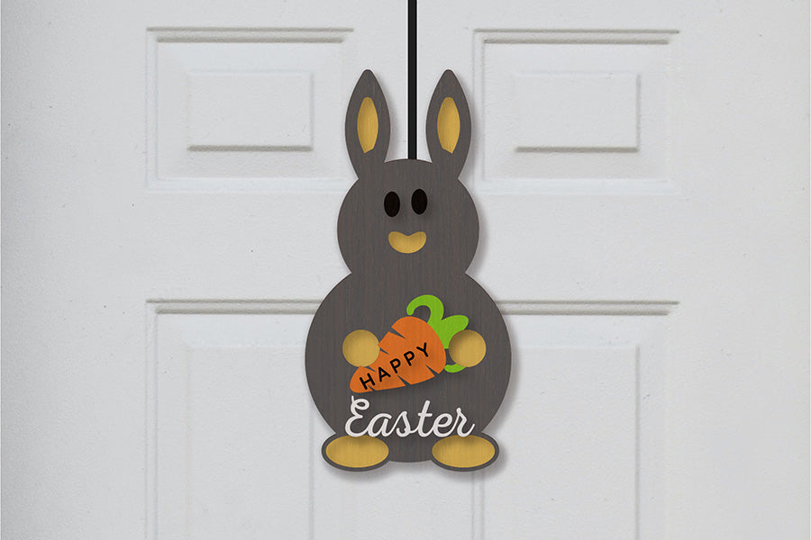 Easter Bunny Door Hanger - SVG Bundle