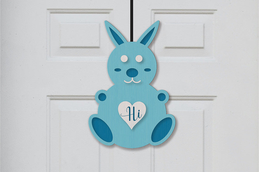Easter Bunny Door Hanger - SVG Bundle