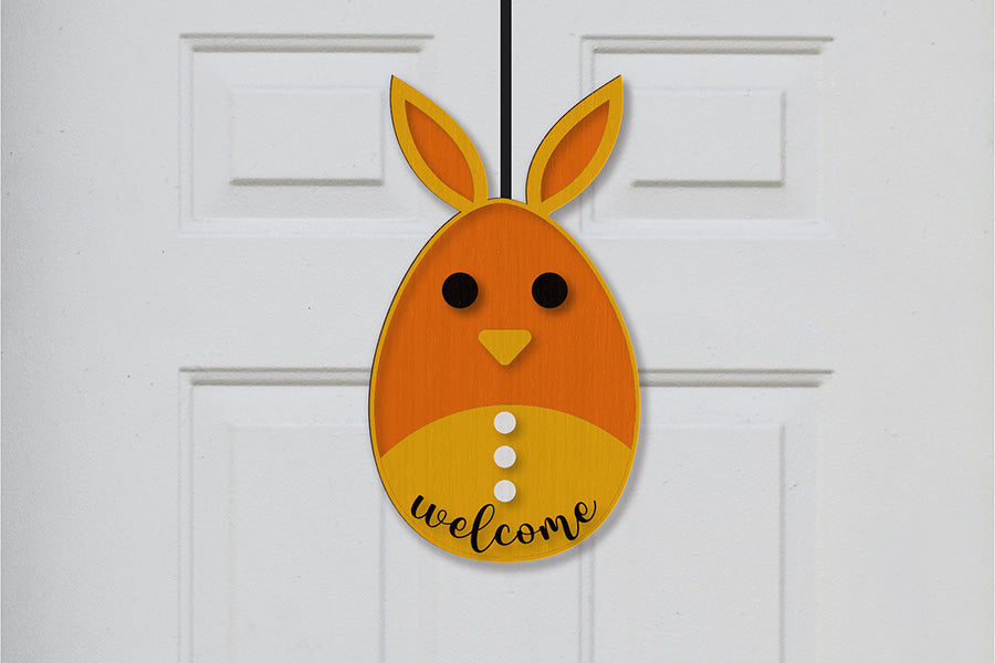 Easter Bunny Door Hanger - SVG Bundle
