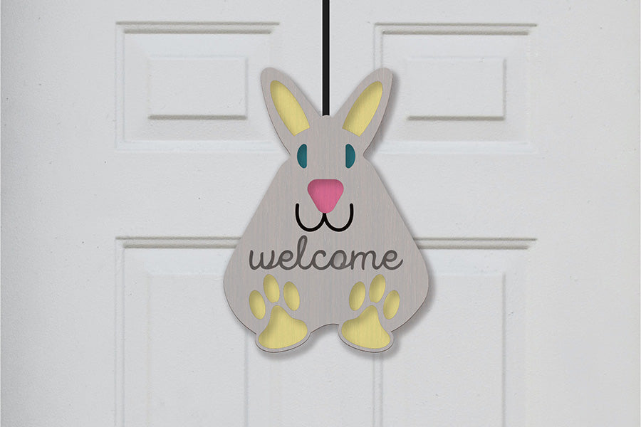 Easter Bunny Door Hanger - SVG Bundle