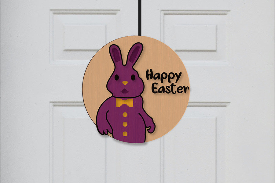 Easter Bunny Door Hanger - SVG Bundle