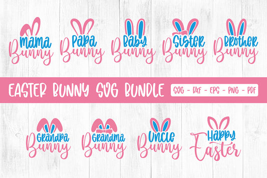 Easter Bunny Names - SVG Design Bundle
