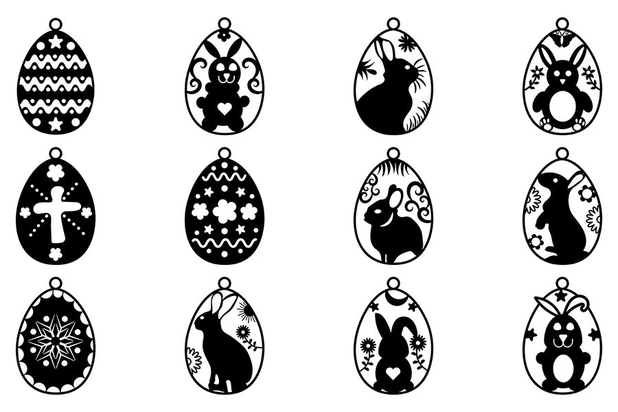 Easter SVG Bundle - 20 Laser Cut Files