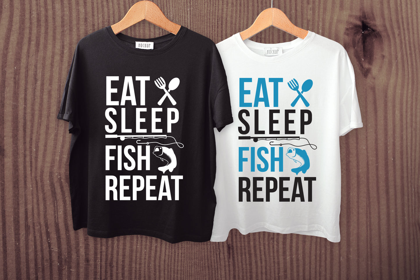 Eat Sleep Fish Repeat, Fishing SVG Design