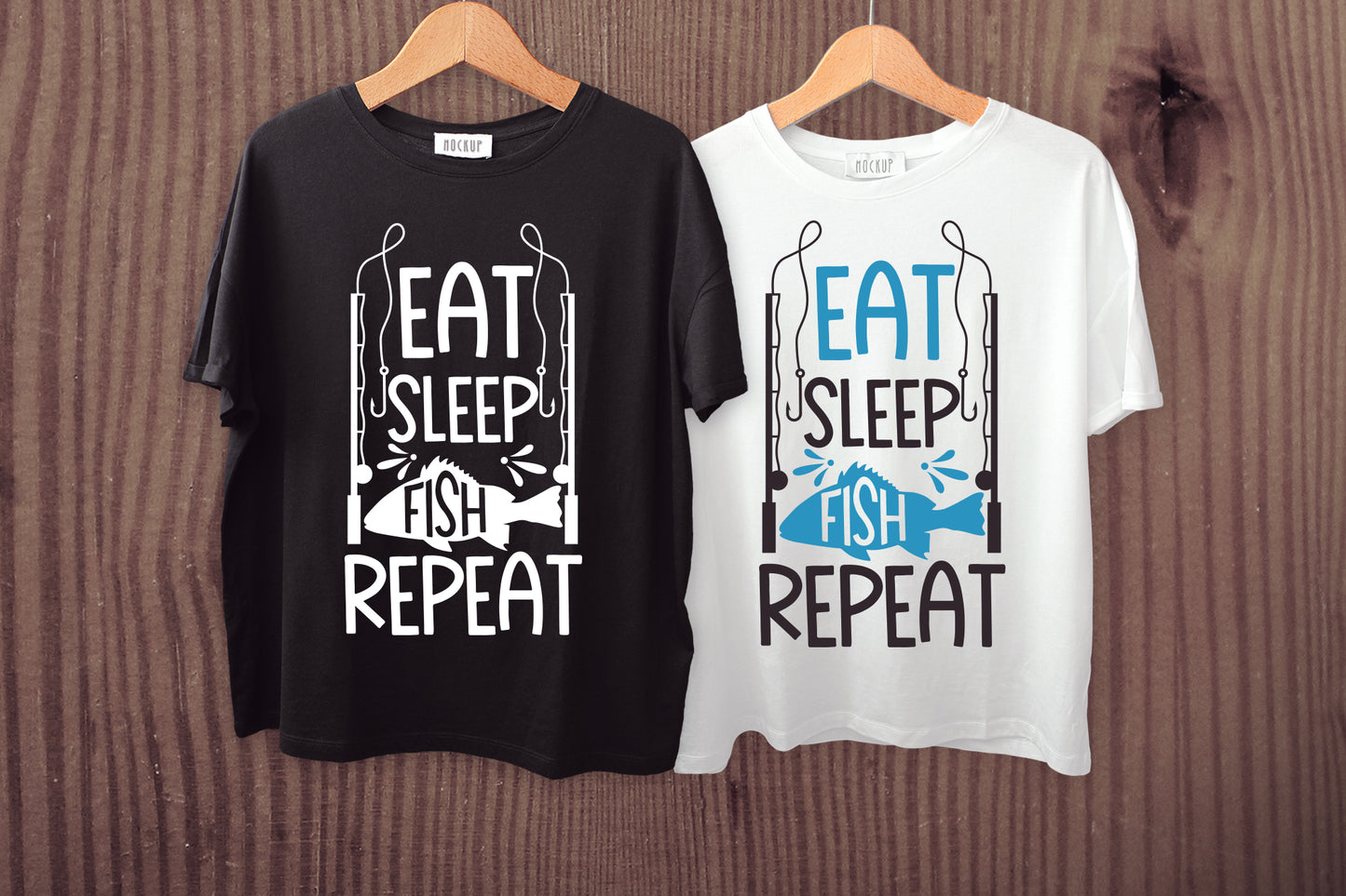 Eat Sleep Fish Repeat, Fishing SVG Funny