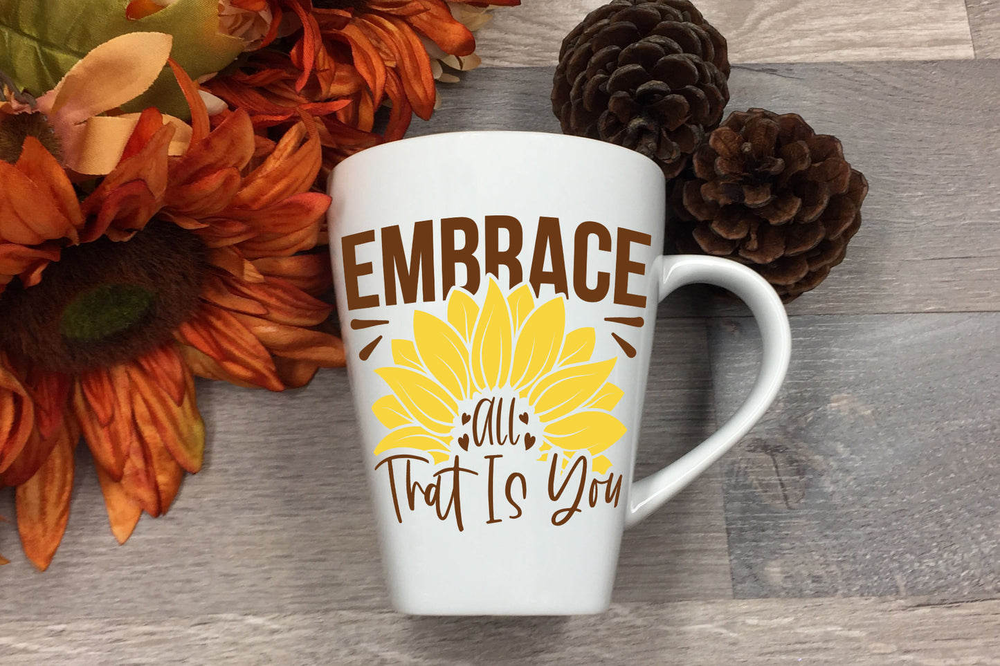 Embrace All That is You, Simple Sunflower SVG