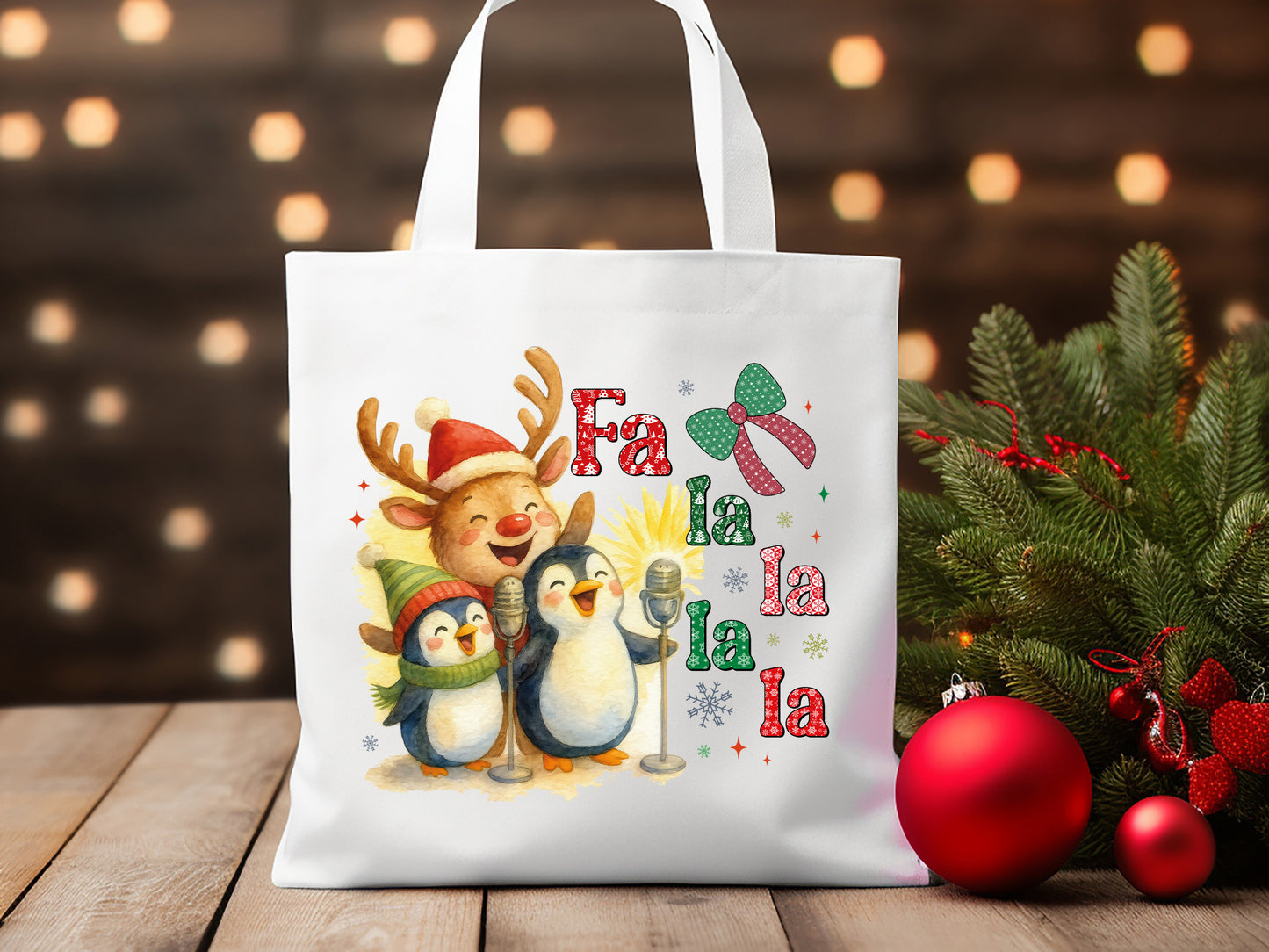 Fa La La La La, Coquette Christmas Sublimation Design
