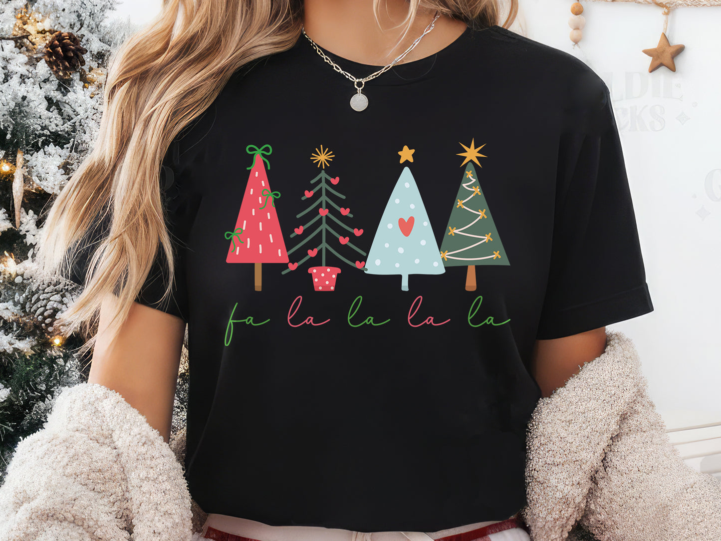 Fa La La La La, Coquette Christmas Tree Sublimation