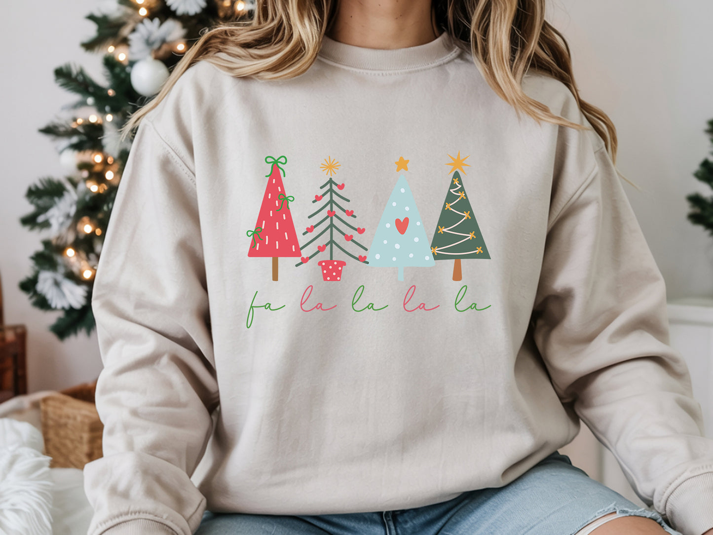 Fa La La La La, Coquette Christmas Tree Sublimation