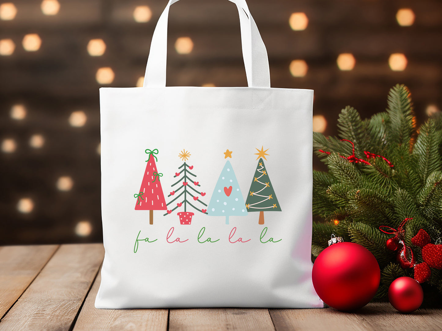 Fa La La La La, Coquette Christmas Tree Sublimation