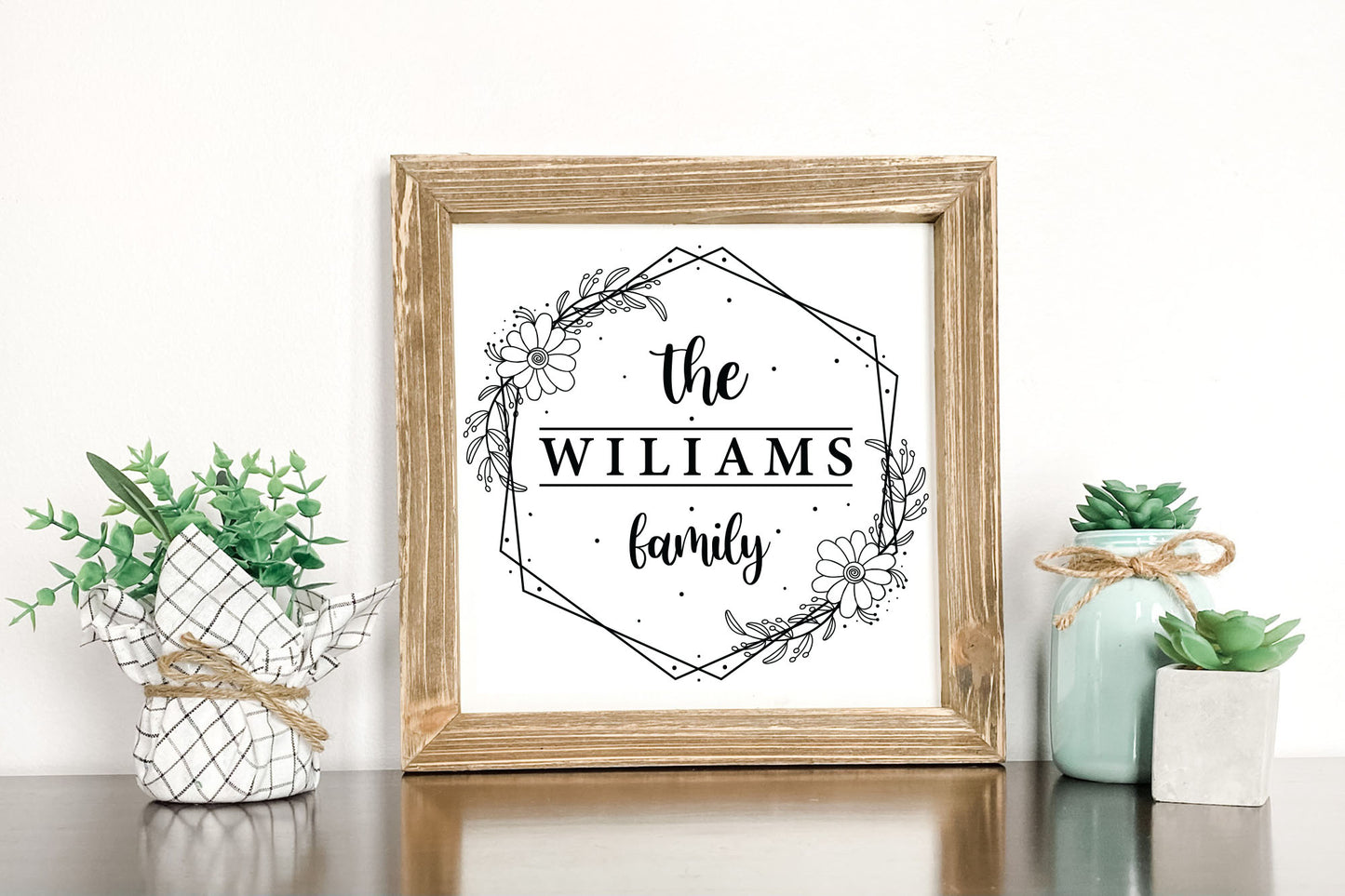 Family Name Monogram SVG Sign Making Bundle