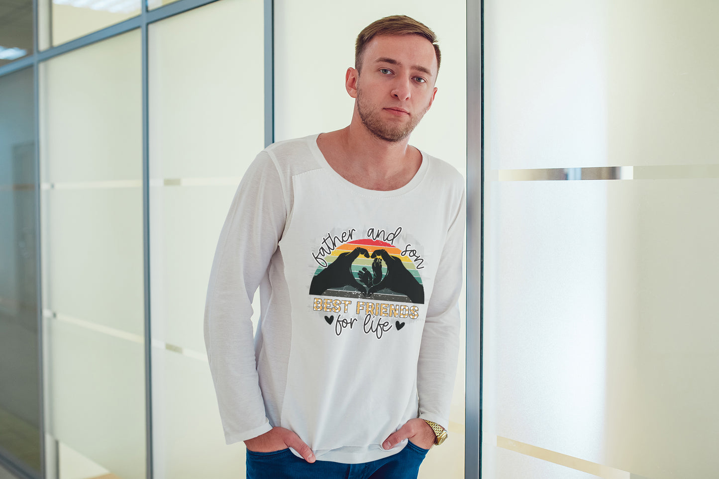 Father And Son Best Friends for Life PNG Sublimation