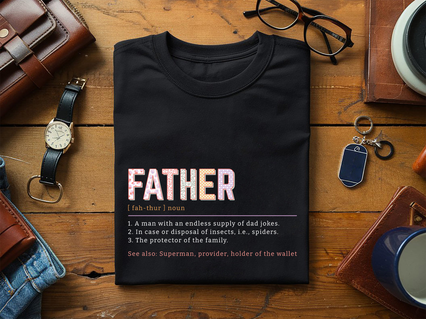 Father Definition Sublimation Design PNG