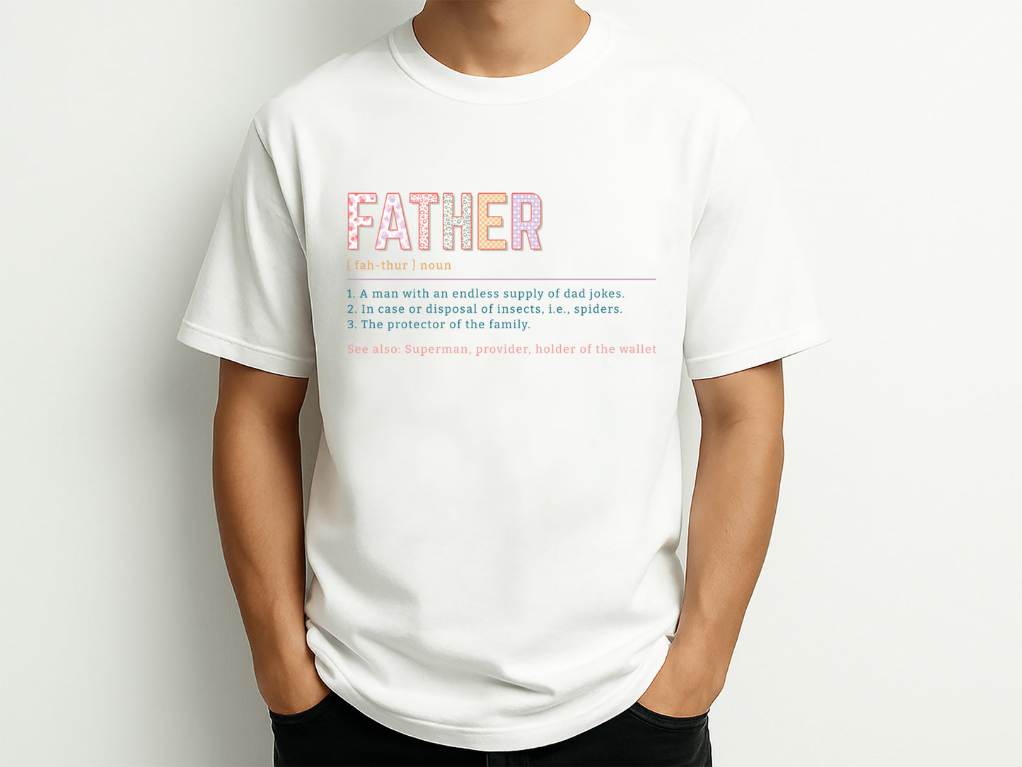 Father Definition Sublimation Design PNG