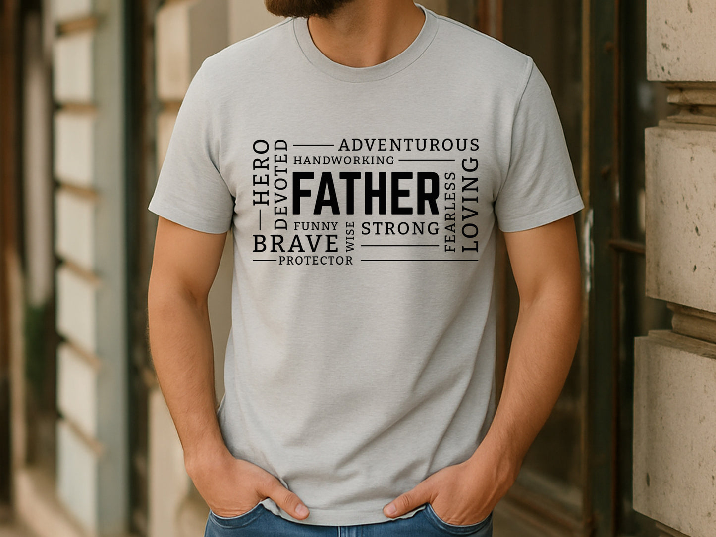 Father Hardworking Funny Wise Strong, Fathers Day SVG File