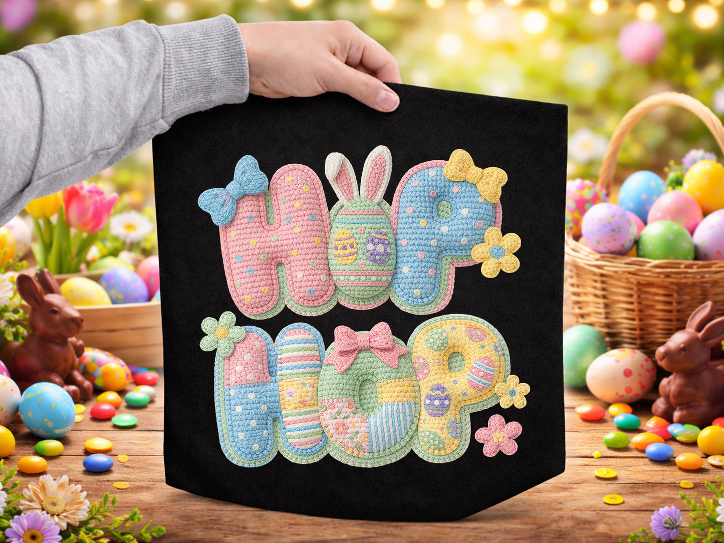 Faux Embroidery Hip Hop Easter Sublimation