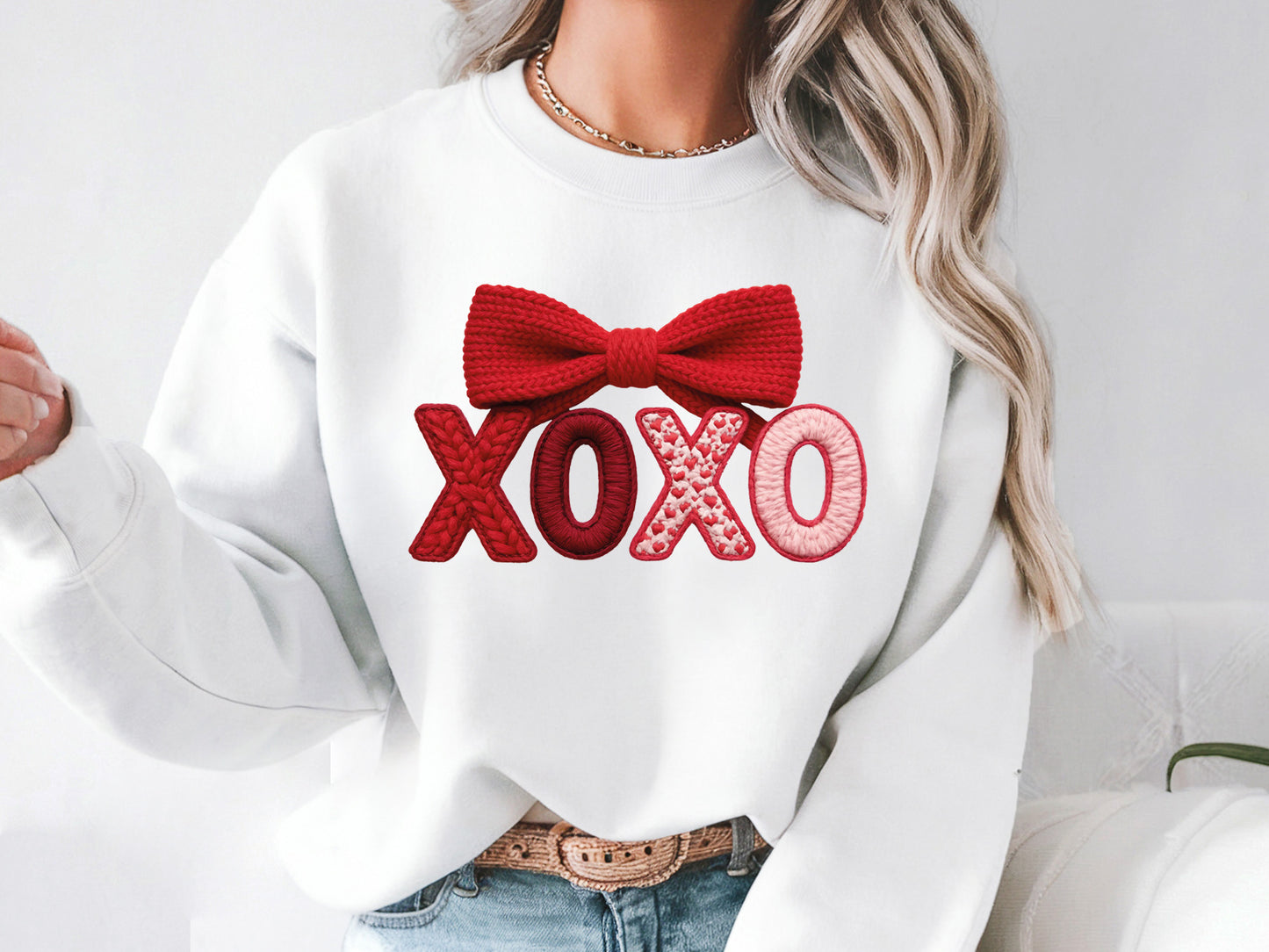 Faux Yarn Coquette Valentine Sublimation PNG