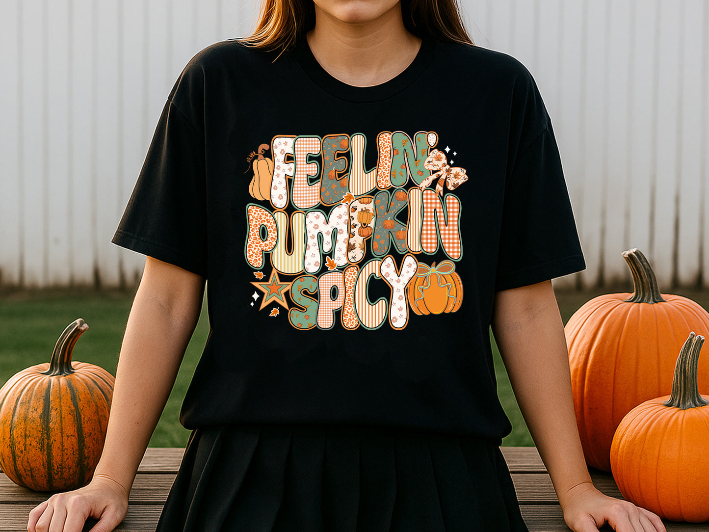 Feelin' Pumpkin Spicy, Fall Coquette Sublimation