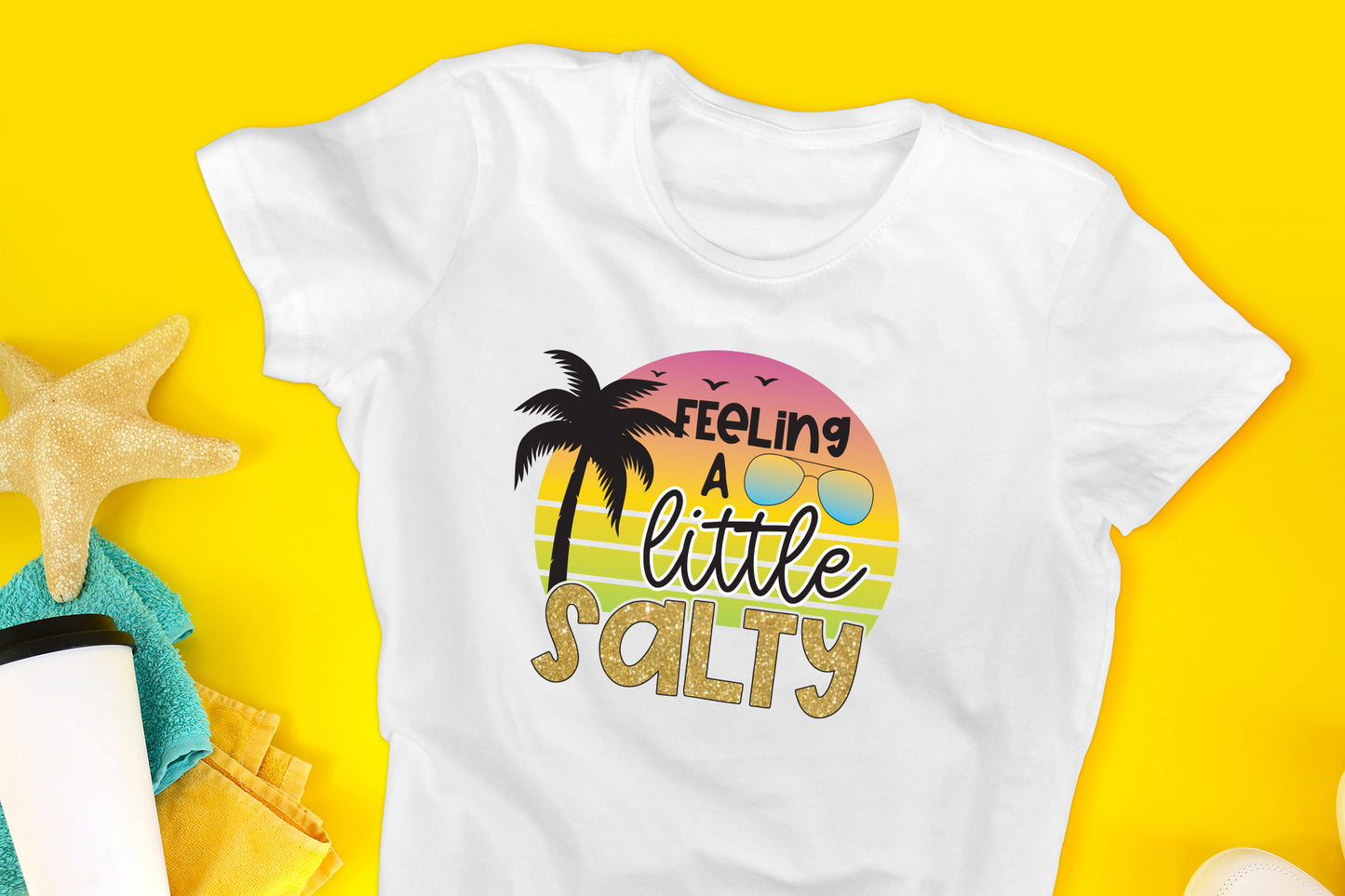 Feeling A Little Salty, Beach PNG Sublimation