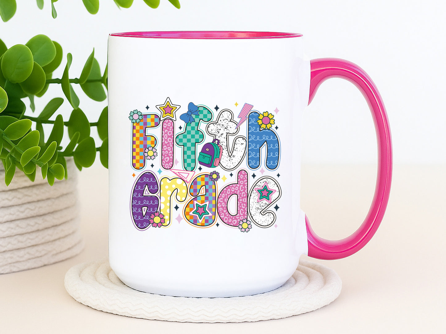 Fifth Grade, Back to School Preppy Sublimation