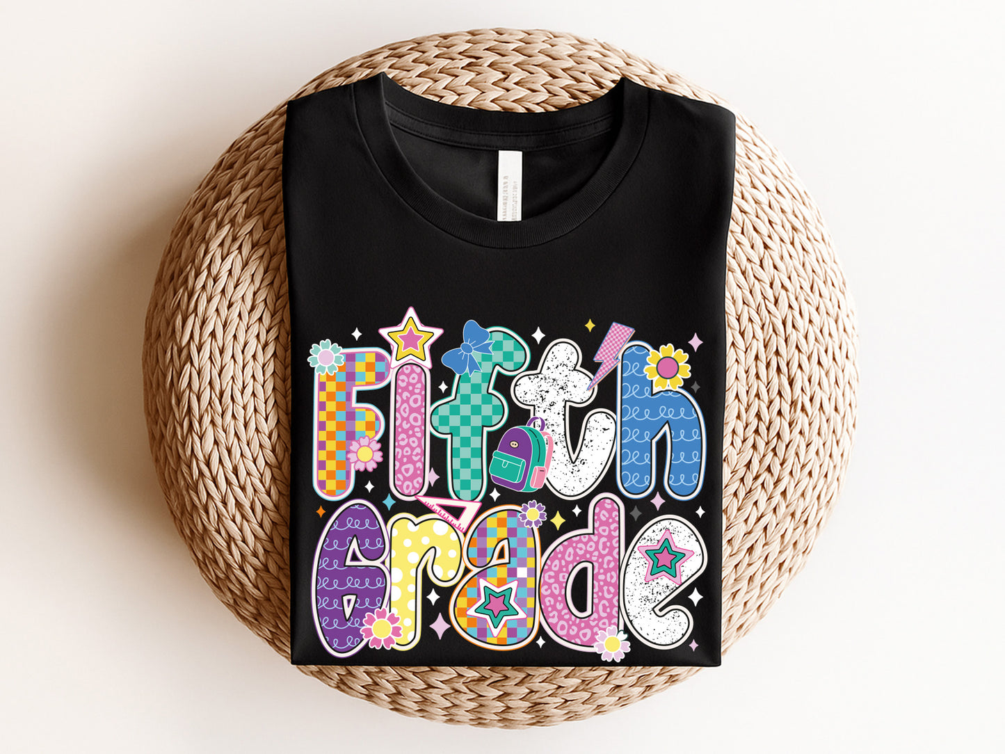 Fifth Grade, Back to School Preppy Sublimation