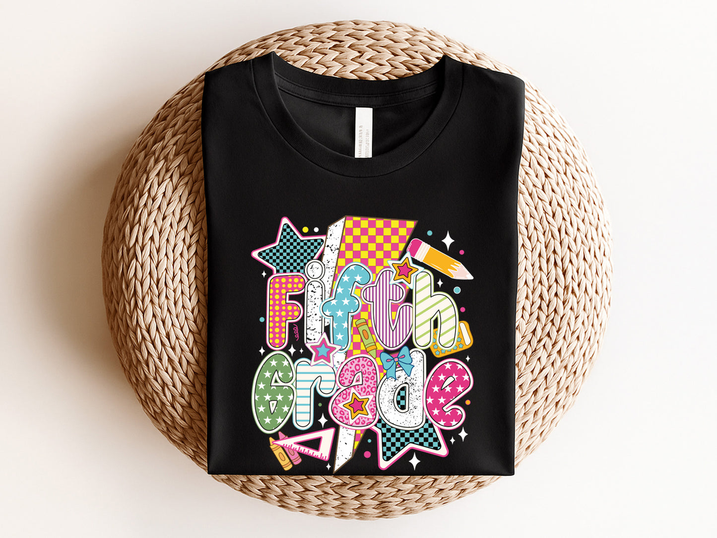 Fifth Grade, Preppy Back to School Sublimation