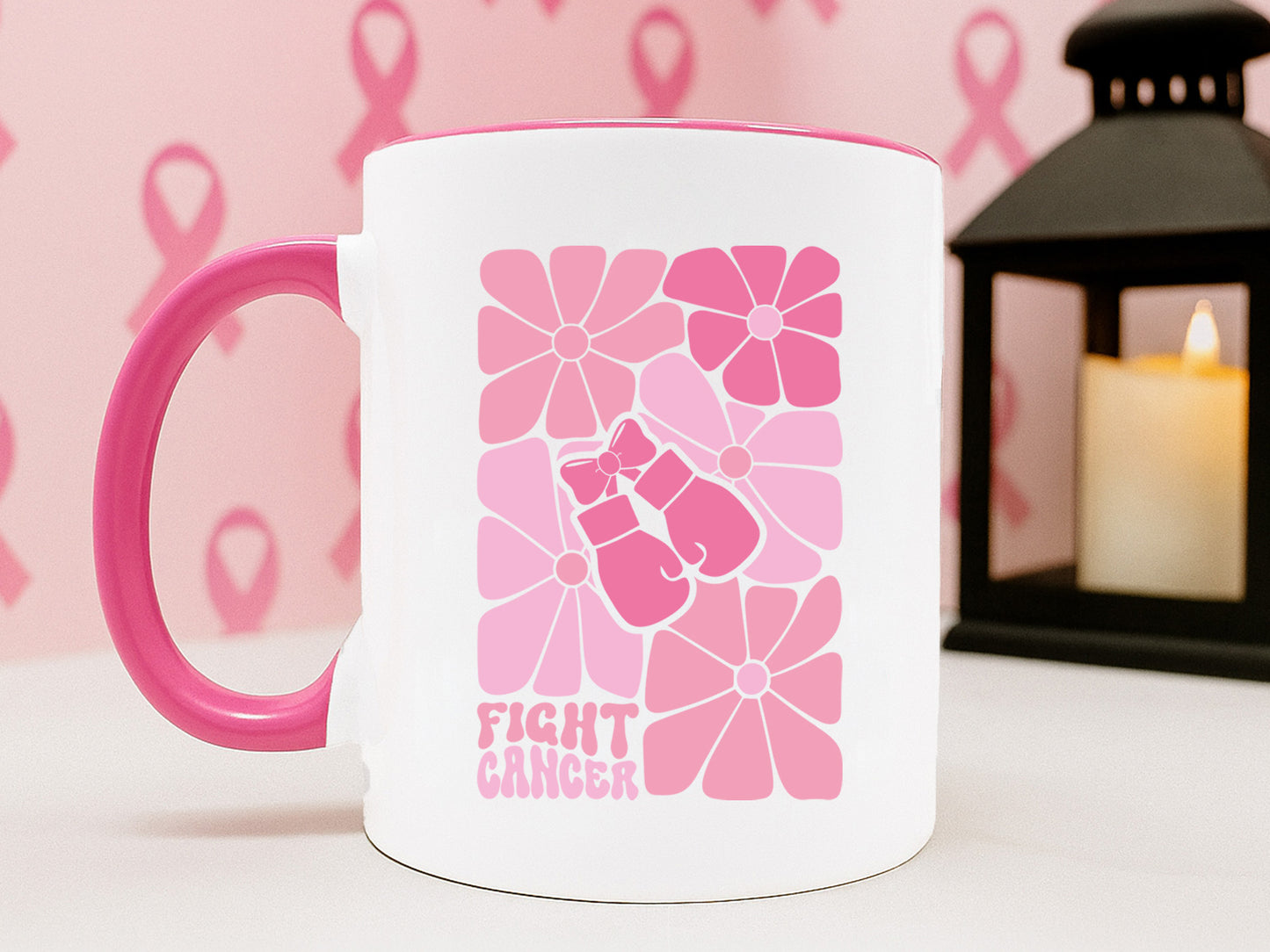 Fight Cancer Boho Floral SVG Cut File