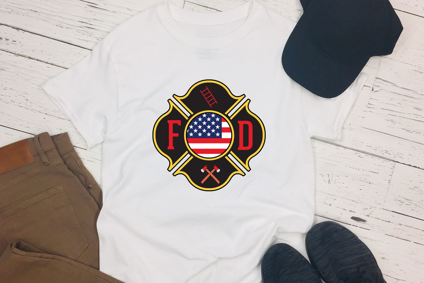Firefighter Badge PNG Sublimation