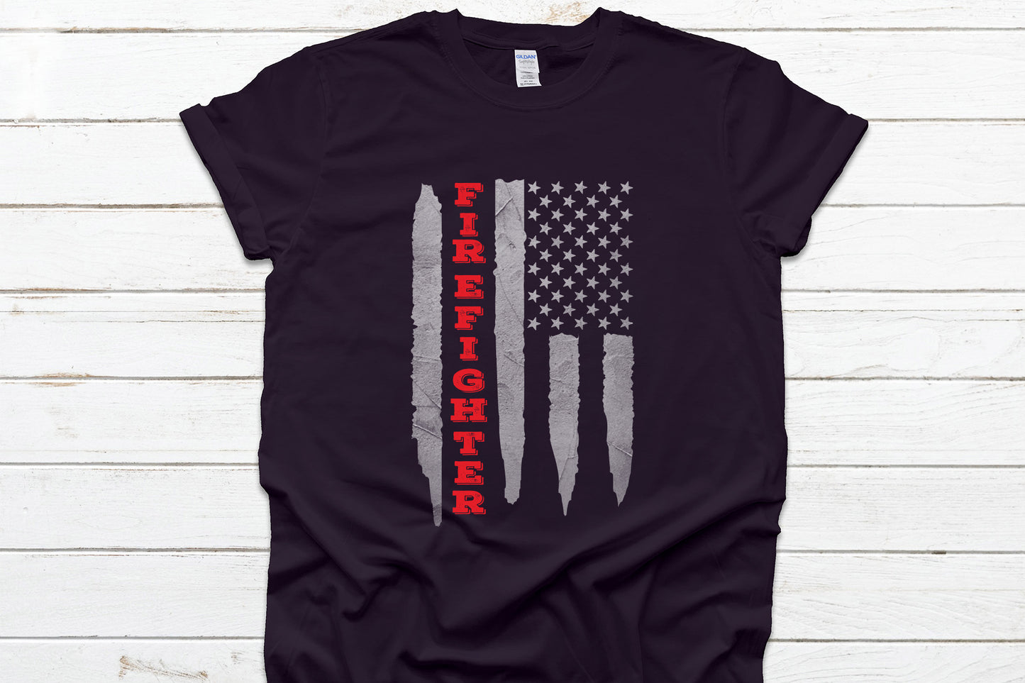 Firefighter Flag Sublimation Design