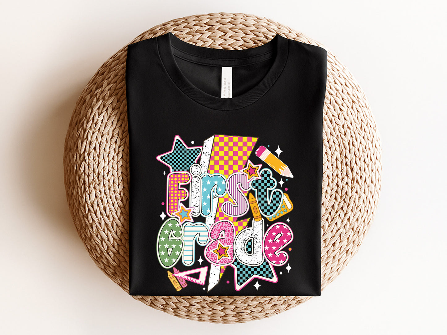 First Grade, Preppy Back to School PNG Sublimation