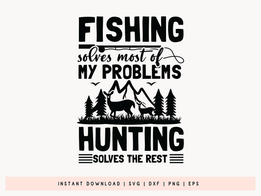 Fishing Solves Most of My Problems, Hunting SVG