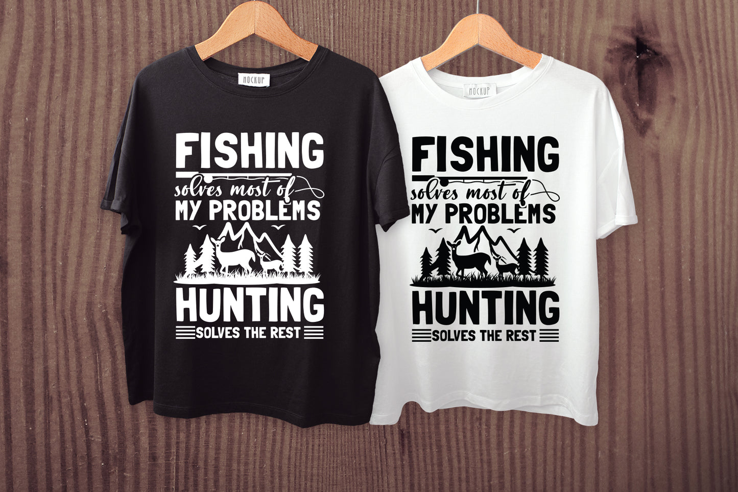 Fishing Solves Most of My Problems, Hunting SVG