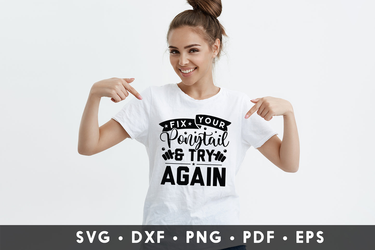 Fix Your Ponytail and Try Again, Workout SVG