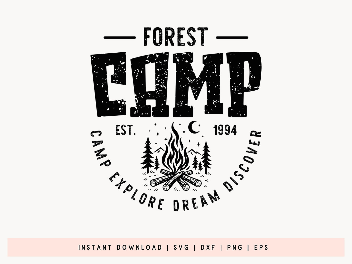 Forest Camp, Camping SVG PNG Design