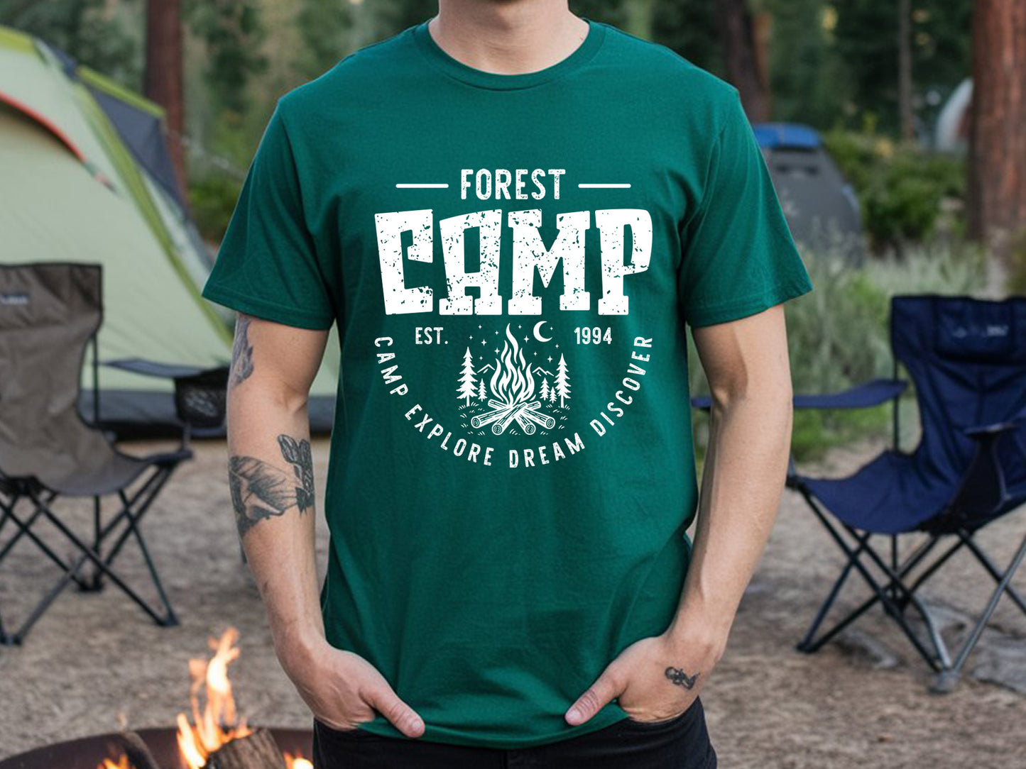 Forest Camp, Camping SVG PNG Design