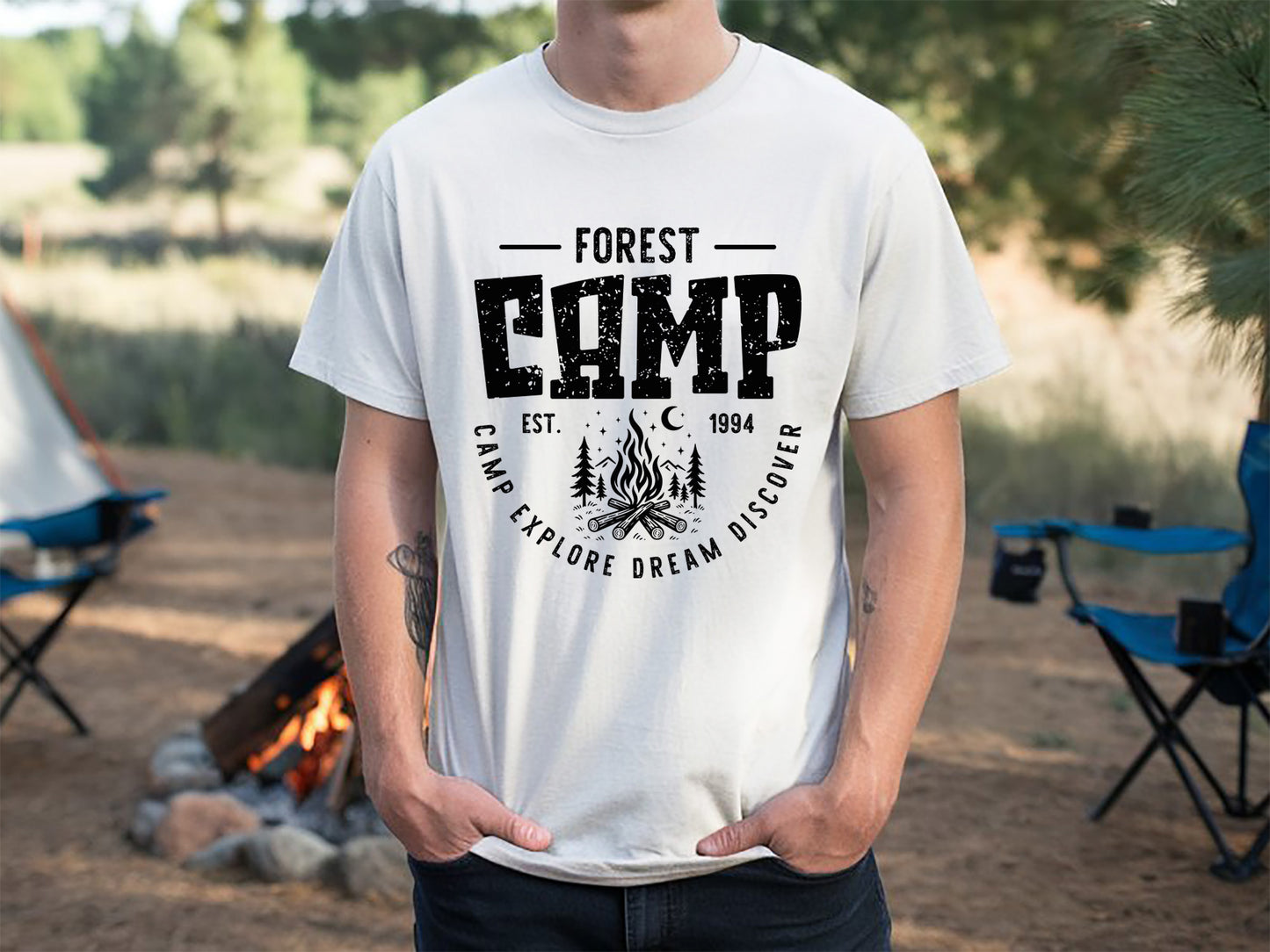 Forest Camp, Camping SVG PNG Design
