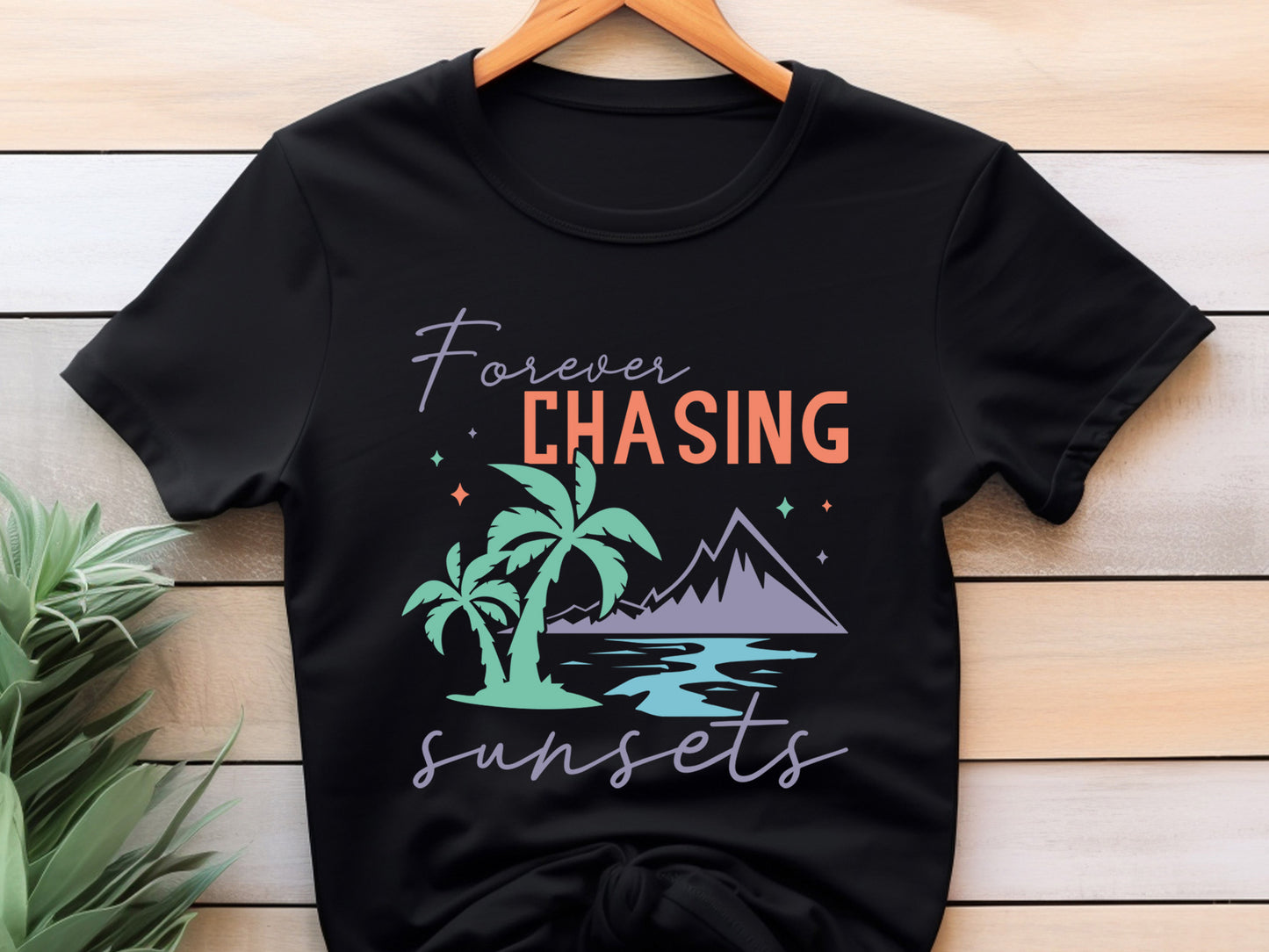 Forever Chasing Sunsets, Summer SVG Quote