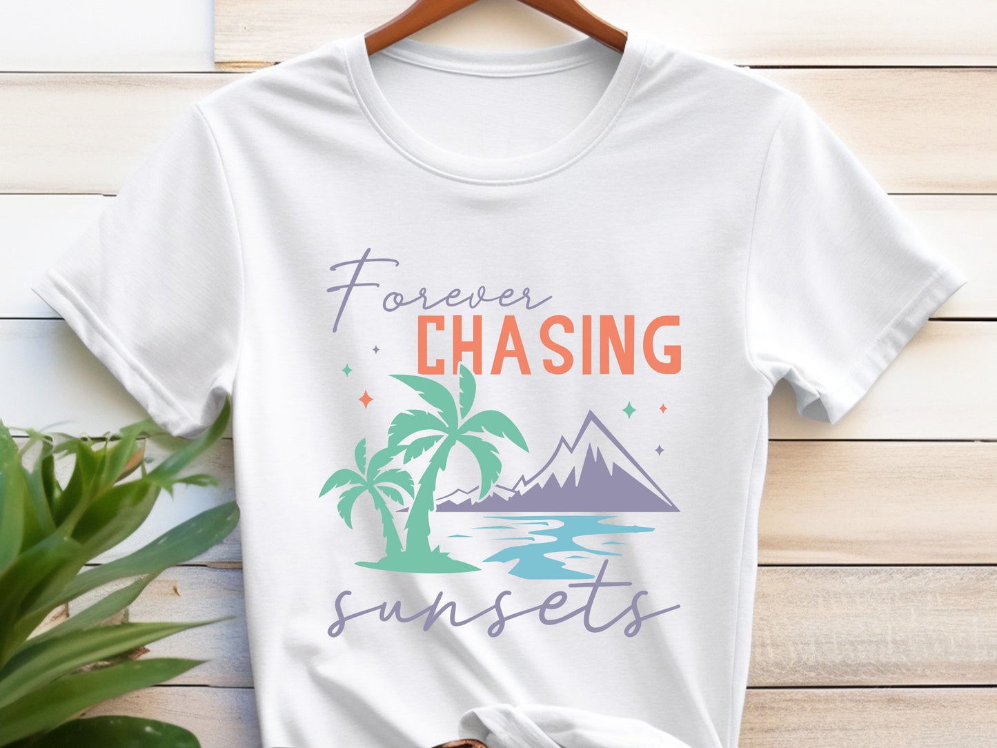 Forever Chasing Sunsets, Summer SVG Quote