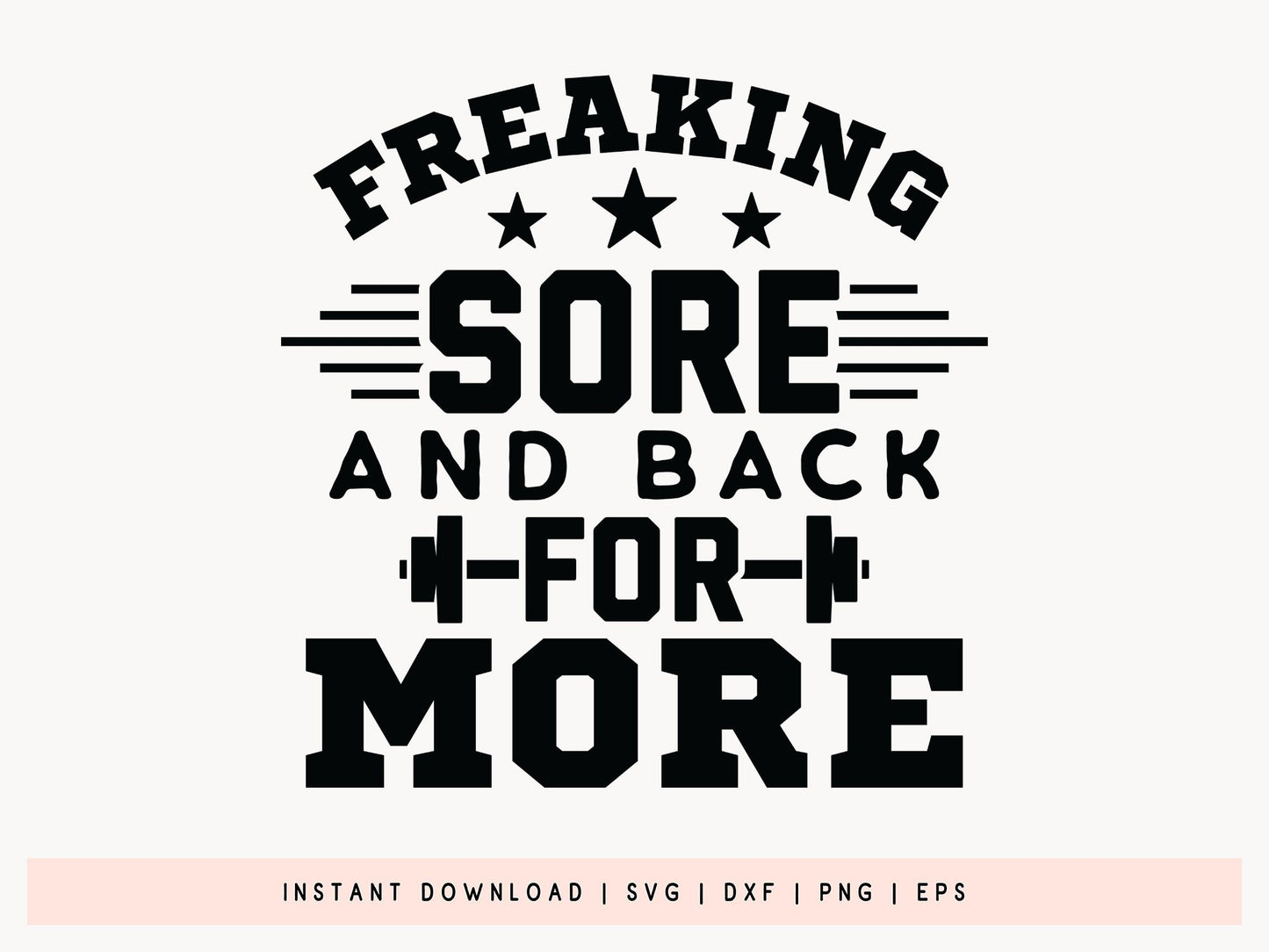 Freaking Sore and Back for More, SVG Workout