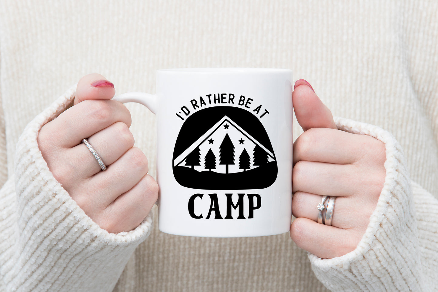 Free Outdoor Life SVG - I'd Rather Be At Camp